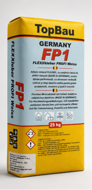 FP 1-Adeziv premium gresie/faianță, interior/exterior, alb, 25kg