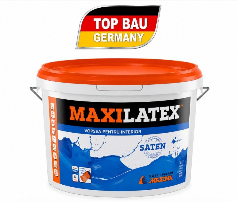 MAXILATEX 10 L SATEN-VOPSEA SATINATA MATASOASA 10 L