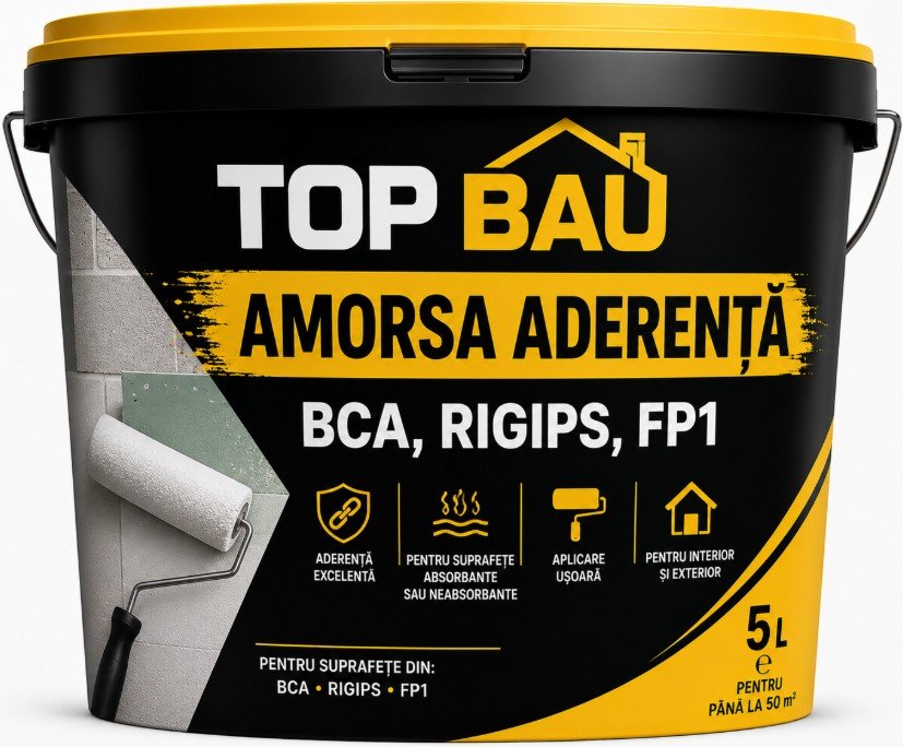 TOP BAU AMORSA ADERENTA BCA,RIGIPS,FP1        5 L
