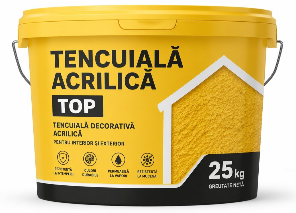TENCUIALA DECORATIVA ACRILICA TOP 25 KG